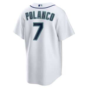 Jorge Polanco Seattle Mariners Nike Home Jersey4u Jersey - White photo 3 Jersey4u
