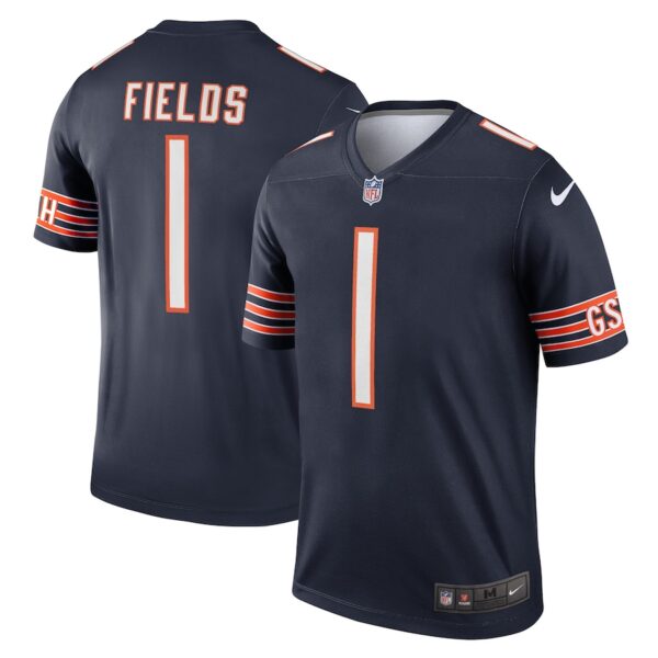 Justin Fields Chicago Bears Nike Team Legend Player Performance Top - Navy photo 1 Jersey4u