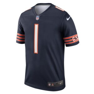 Justin Fields Chicago Bears Nike Team Legend Player Performance Top - Navy photo 2 Jersey4u