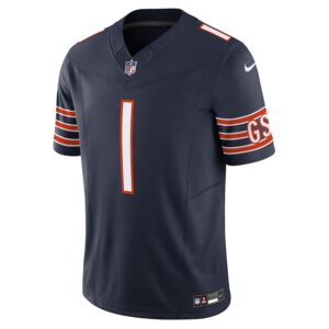 Justin Fields Chicago Bears Nike Vapor F.U.S.E. Limited Jersey - Navy photo 2 Jersey4u