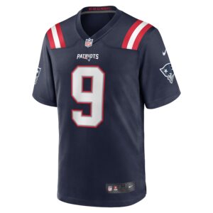 Kayshon Boutte New England Patriots Nike  Game Jersey -  Navy photo 2 Jersey4u