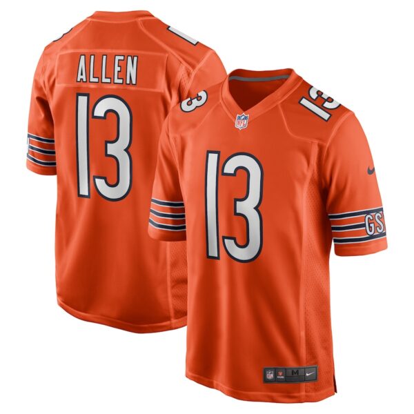 Keenan Allen Chicago Bears Nike Alternate Game Jersey -  Orange photo 1 Jersey4u