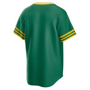 Athletics Nike Road Cooperstown Collection Team Jersey - Kelly Green photo 3 Jersey4u