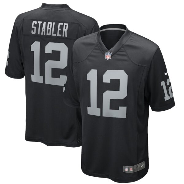 Ken Stabler Las Vegas Raiders Nike Game Retired Player Jersey - Black photo 1 Jersey4u