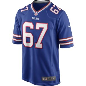 Kent Hull Buffalo Bills Nike Game Retired Player Jersey - Royal photo 2 Jersey4u
