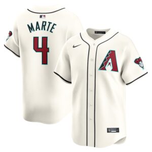 Ketel Marte Arizona Diamondbacks Nike Home Limited Player Jersey - White photo 1 Jersey4u