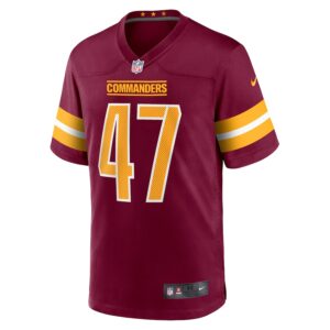 Khaleke Hudson Washington Commanders Nike  Game Jersey -  Burgundy photo 2 Jersey4u