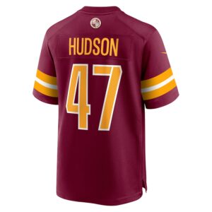Khaleke Hudson Washington Commanders Nike  Game Jersey -  Burgundy photo 3 Jersey4u