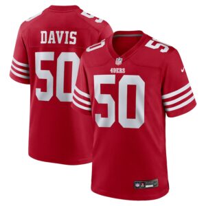 Khalil Davis San Francisco 49ers Nike Team Game Jersey -  Scarlet photo 1 Jersey4u