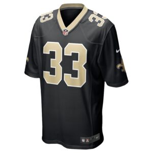 Kirk Merritt New Orleans Saints Nike Team Game Jersey -  Black photo 2 Jersey4u