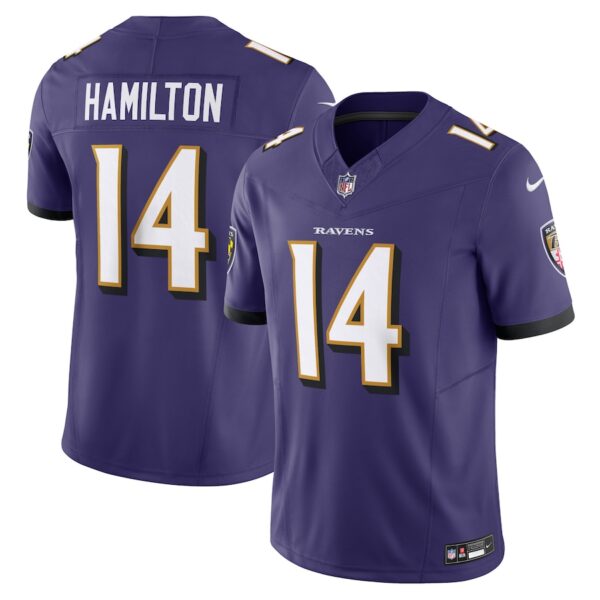 Kyle Hamilton Baltimore Ravens Nike Vapor F.U.S.E. Limited Jersey - Purple photo 1 Jersey4u