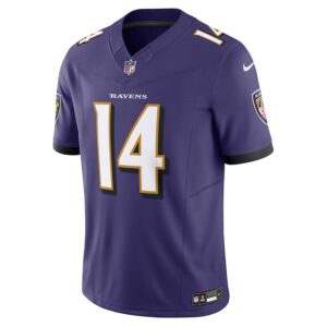 Kyle Hamilton Baltimore Ravens Nike Vapor F.U.S.E. Limited Jersey - Purple photo 2 Jersey4u