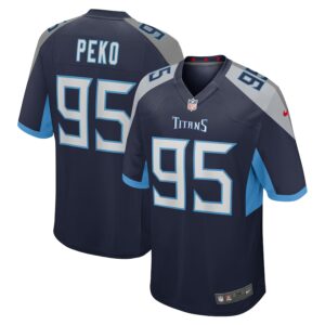 Kyle Peko Tennessee Titans Nike Team Game Jersey -  Navy photo 1 Jersey4u