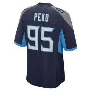 Kyle Peko Tennessee Titans Nike Team Game Jersey -  Navy photo 3 Jersey4u