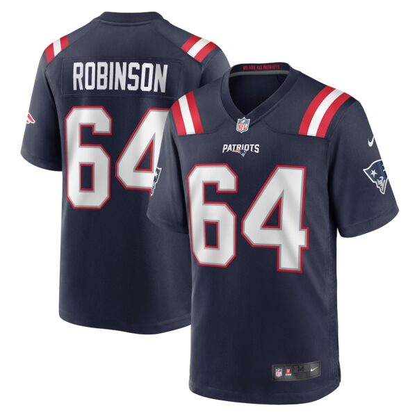 Layden Robinson New England Patriots Nike  Game Jersey -  Navy photo 1 Jersey4u