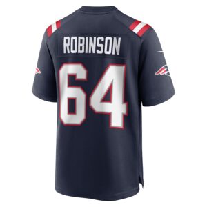 Layden Robinson New England Patriots Nike  Game Jersey -  Navy photo 3 Jersey4u