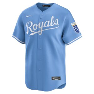 Kansas City Royals Nike Alternate Limited Jersey - Light Blue photo 2 Jersey4u