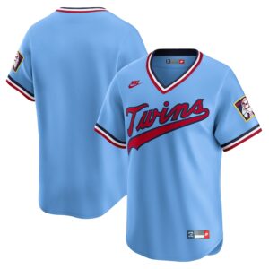 Minnesota Twins Nike Cooperstown Collection Limited Jersey - Light Blue photo 1 Jersey4u