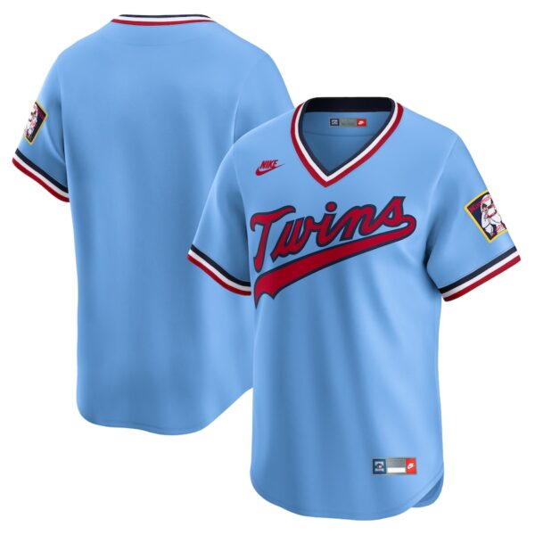 Minnesota Twins Nike Cooperstown Collection Limited Jersey - Light Blue photo 1 Jersey4u