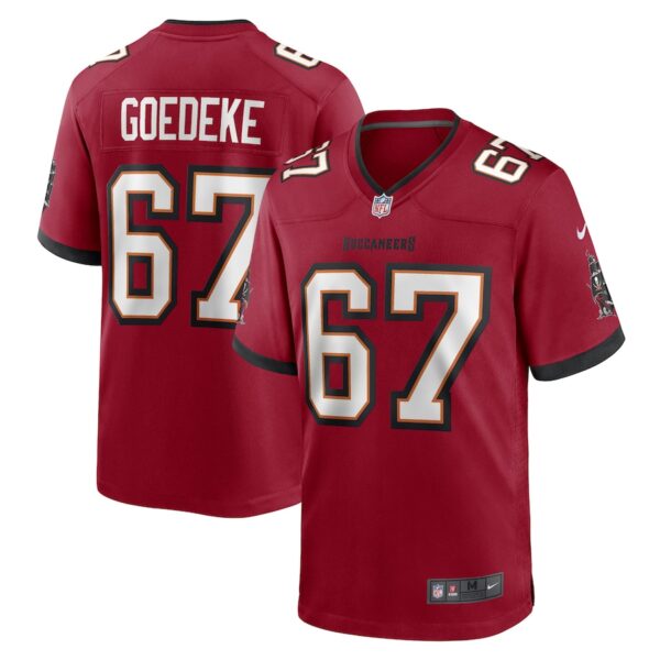 Luke Goedeke Tampa Bay Buccaneers Nike Game Player Jersey - Red photo 1 Jersey4u