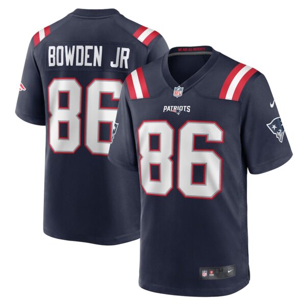 Lynn Bowden Jr. New England Patriots Nike Home Game Player Jersey - Navy photo 1 Jersey4u