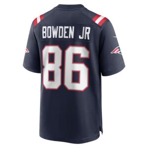 Lynn Bowden Jr. New England Patriots Nike Home Game Player Jersey - Navy photo 3 Jersey4u