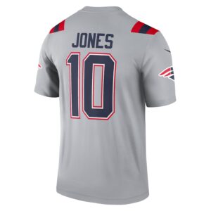 Mac Jones New England Patriots Nike Inverted Legend Player Performance Top -  Gray photo 3 Jersey4u