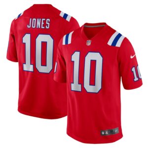 Mac Jones New England Patriots Nike Game Jersey - Red photo 1 Jersey4u