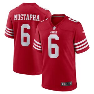 Malik Mustapha San Francisco 49ers Nike  Game Jersey -  Scarlet photo 1 Jersey4u