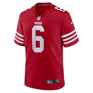 Malik Mustapha San Francisco 49ers Nike  Game Jersey -  Scarlet photo 2 Jersey4u