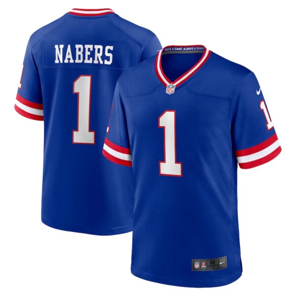 Malik Nabers New York Giants Nike 2nd Alternate  Game Jersey - Royal photo 1 Jersey4u