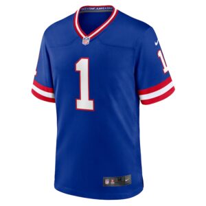 Malik Nabers New York Giants Nike 2nd Alternate  Game Jersey - Royal photo 2 Jersey4u