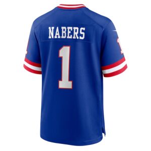 Malik Nabers New York Giants Nike 2nd Alternate  Game Jersey - Royal photo 3 Jersey4u