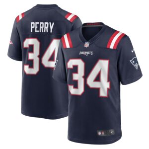 Mark Perry New England Patriots Nike Team Game Jersey -  Navy photo 1 Jersey4u