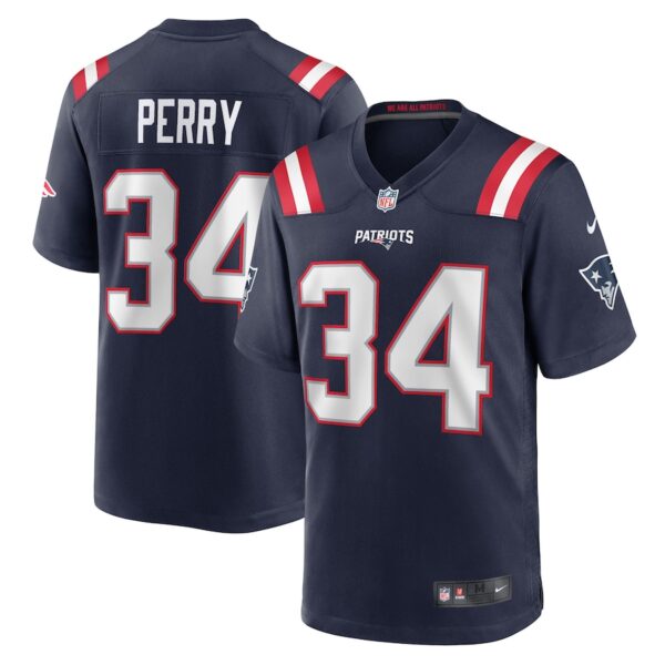 Mark Perry New England Patriots Nike Team Game Jersey -  Navy photo 1 Jersey4u