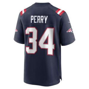 Mark Perry New England Patriots Nike Team Game Jersey -  Navy photo 3 Jersey4u