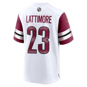 Marshon Lattimore Washington Commanders Nike  Game Jersey -  White photo 3 Jersey4u