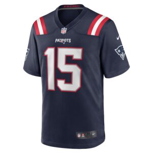 Marte Mapu New England Patriots Nike  Game Jersey -  Navy photo 2 Jersey4u