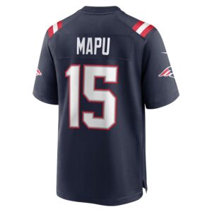 Marte Mapu New England Patriots Nike  Game Jersey -  Navy photo 3 Jersey4u