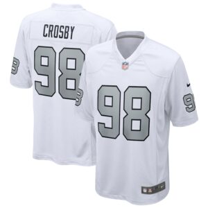 Maxx Crosby Las Vegas Raiders Nike Alternate Game Jersey - White photo 1 Jersey4u