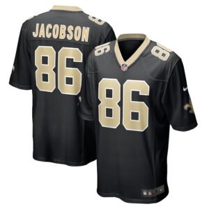 Michael Jacobson New Orleans Saints Nike  Game Jersey -  Black photo 1 Jersey4u
