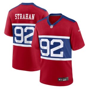 Michael Strahan New York Giants Nike Alternate Retired Player Game Jersey - Century Red photo 1 Jersey4u