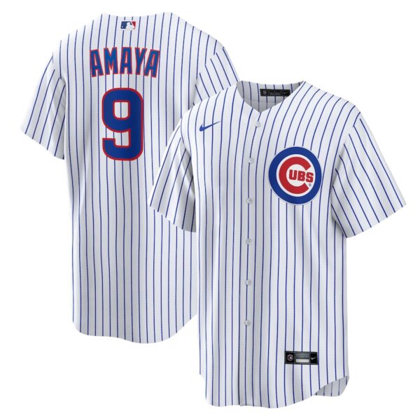 Miguel Amaya Chicago Cubs Nike Home Jersey4u Jersey - White photo 1 Jersey4u
