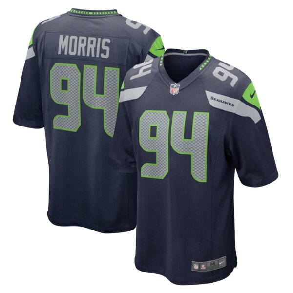 Mike Morris Seattle Seahawks Nike  Game Jersey - College Navy photo 1 Jersey4u