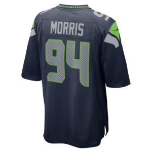 Mike Morris Seattle Seahawks Nike  Game Jersey - College Navy photo 3 Jersey4u