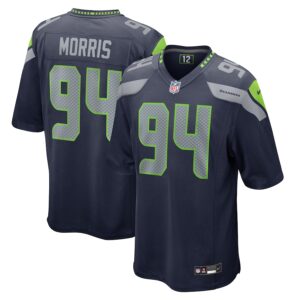 Mike Morris Seattle Seahawks Nike  Game Jersey -  College Navy photo 1 Jersey4u