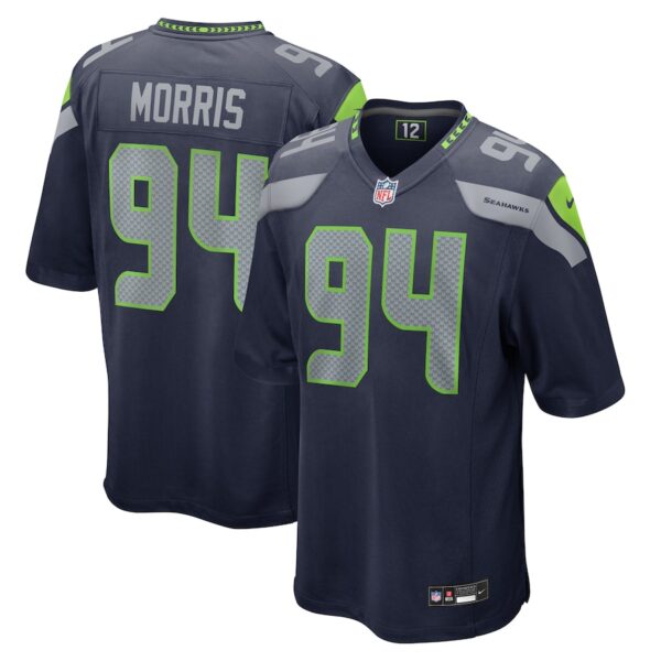 Mike Morris Seattle Seahawks Nike  Game Jersey -  College Navy photo 1 Jersey4u