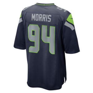 Mike Morris Seattle Seahawks Nike  Game Jersey -  College Navy photo 3 Jersey4u