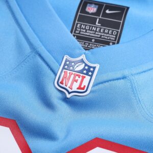 Mike Munchak Tennessee Titans Nike Oilers Throwback Retired Player Game Jersey - Light Blue photo 4 Jersey4u