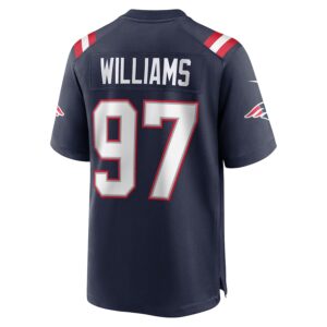 Milton Williams New England Patriots Nike Game Player Jersey - Navy photo 3 Jersey4u